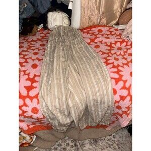 Old navy tan striped romper